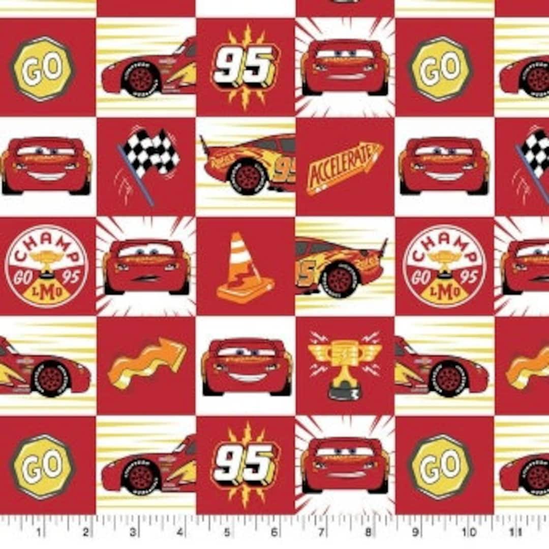 Disney Cars Pattern Cars Mcqueen Disney Pixar Fat Quarter Fabric Many Patterns Available ...
