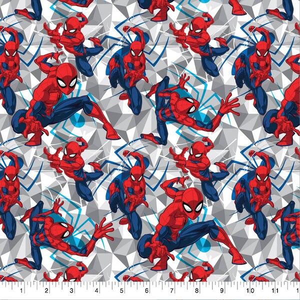 Spiderman Fabric - Etsy