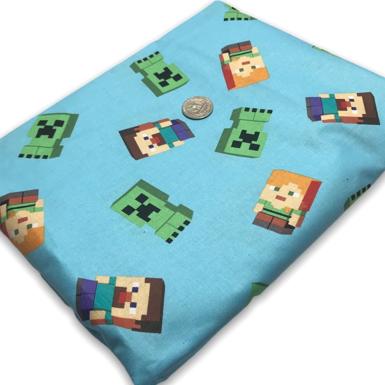 Minecraft Game Controller Fabric by the Yard FBTY Fat Quarters - Etsy