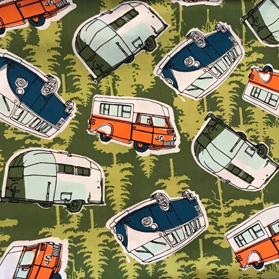 Camper print fabric deals