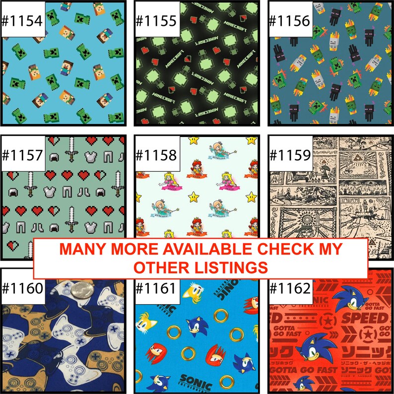 Sonic the Hedgehog Hedgehog Fabric By the Yard FBTY Fat Etsy