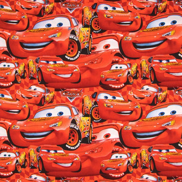 Disney Cars Fabric By Fat quarter FQ Half Many Patterns available 100% Cotton 1/4 Yard Pixar Animation #3385