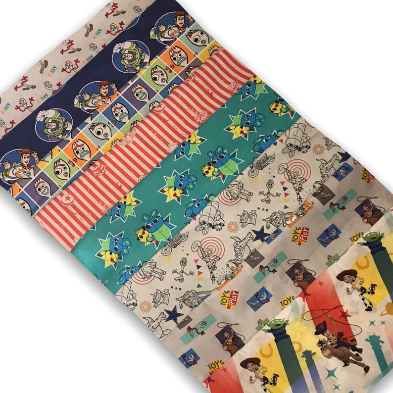Toy Story Fabric Fat Quarter Lot Bundle Mystery Set of 3 11 Etsy