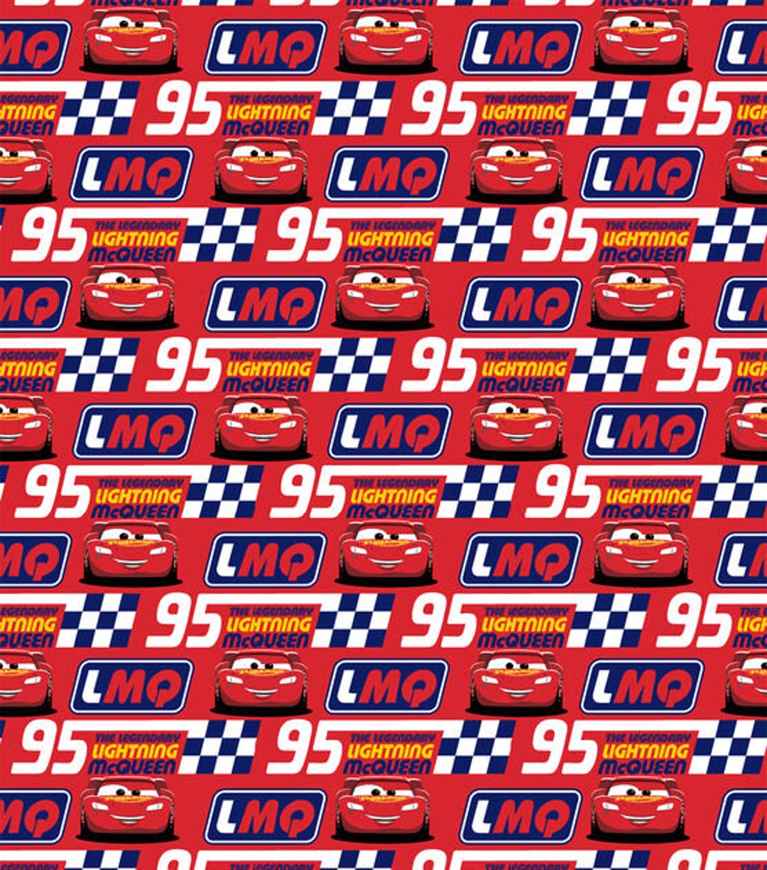 Disney Cars Pattern Disney Cars Fabric by Fat Quarter FQ Half Many Patterns Available 100% ...