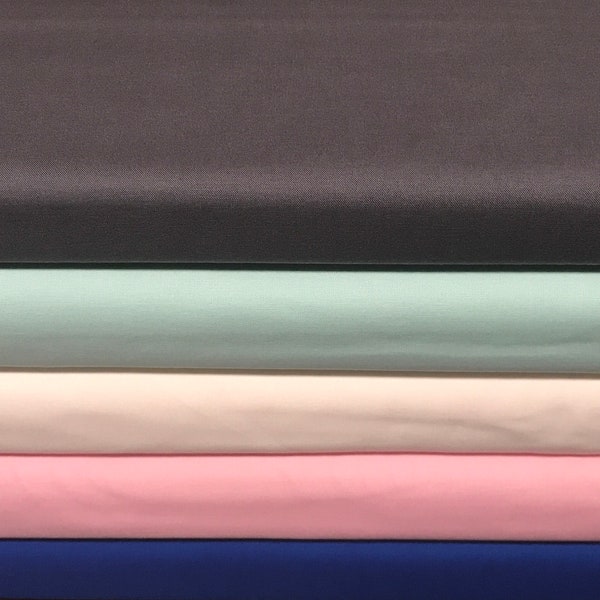 KONA Solids Fabric By the Yard FBTY Fat quarters FQ Half Coal Grey Snow Baby Pink Ice Frappe Royal Blue available 100% Cotton