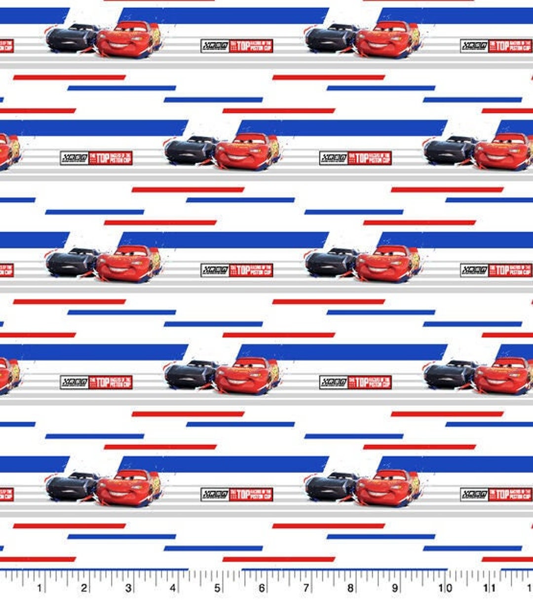 Disney Cars Pattern Disney Cars Fabric by Fat Quarter FQ Half Many Patterns Available 100% ...