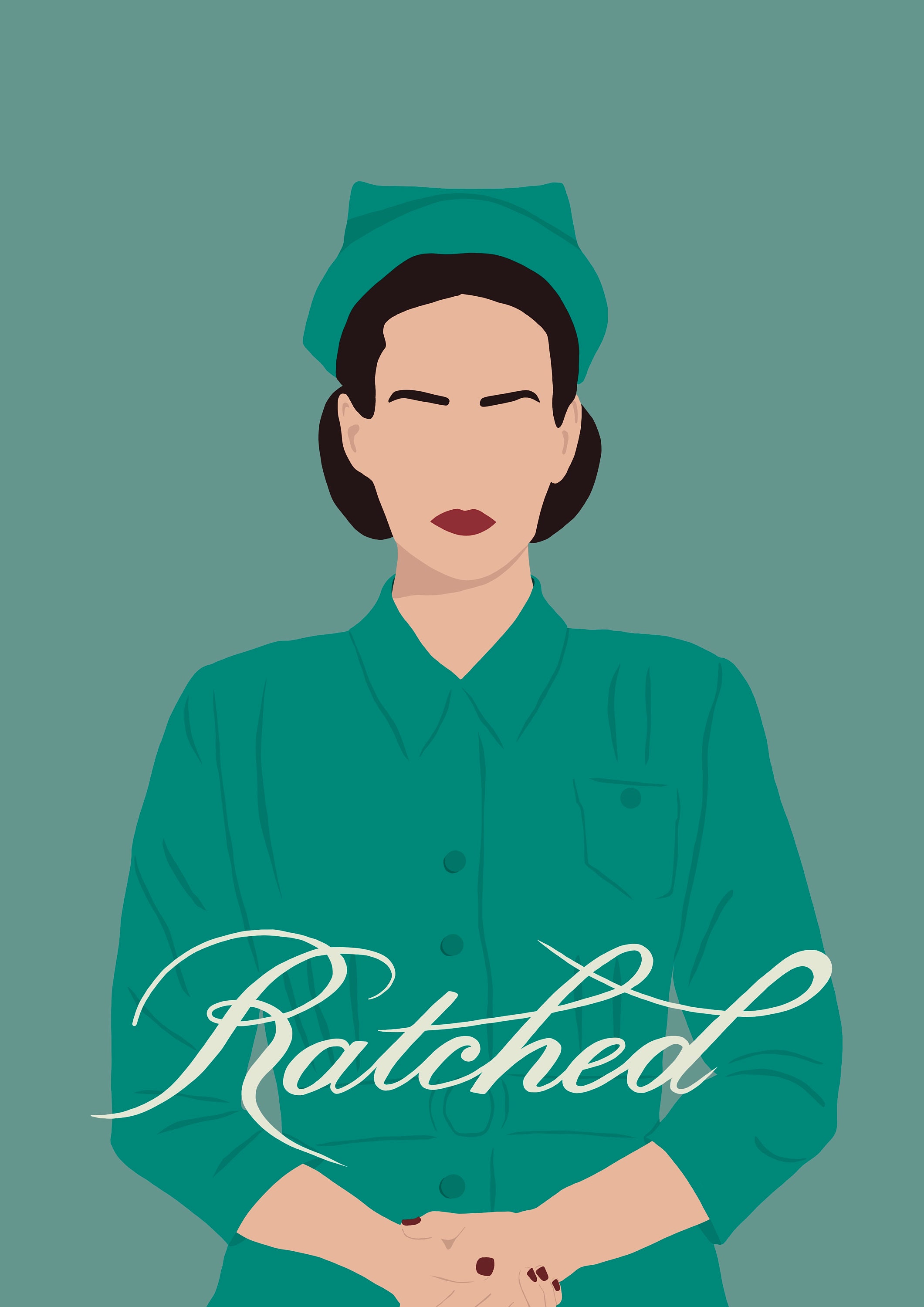Nurse Ratched A3 A4 Print Illustration Portrait Poster Etsy UK
