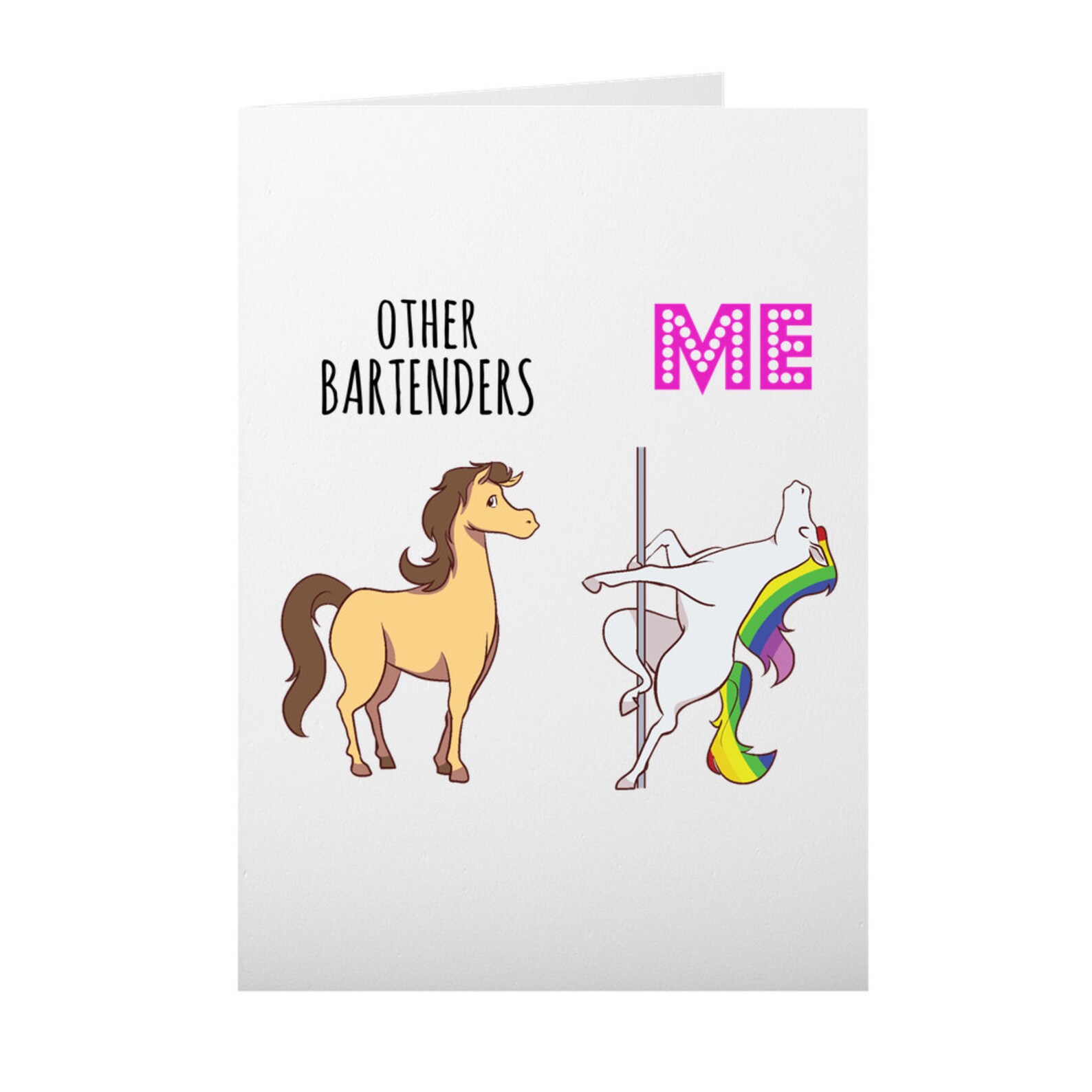 Bartender Card Bartender Gift Birthday Card for Bartender Etsy