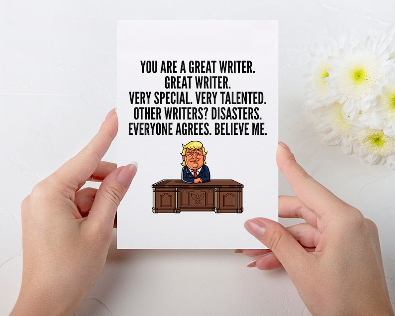 Writer Birthday Card Writer Gift Greetings Card For Writer | Etsy