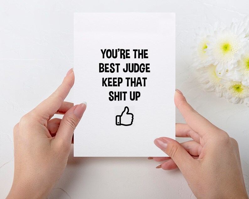 Judge Card Judge Gift Birthday Card for Judge law School Etsy