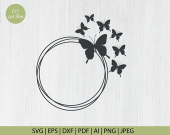 Free Free 91 Butterfly Circle Border Svg SVG PNG EPS DXF File