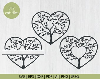 Download Heart Tree Svg Etsy