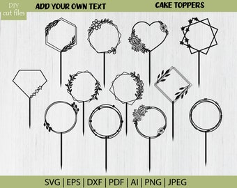 Download Wedding Cake Topper Svg Etsy