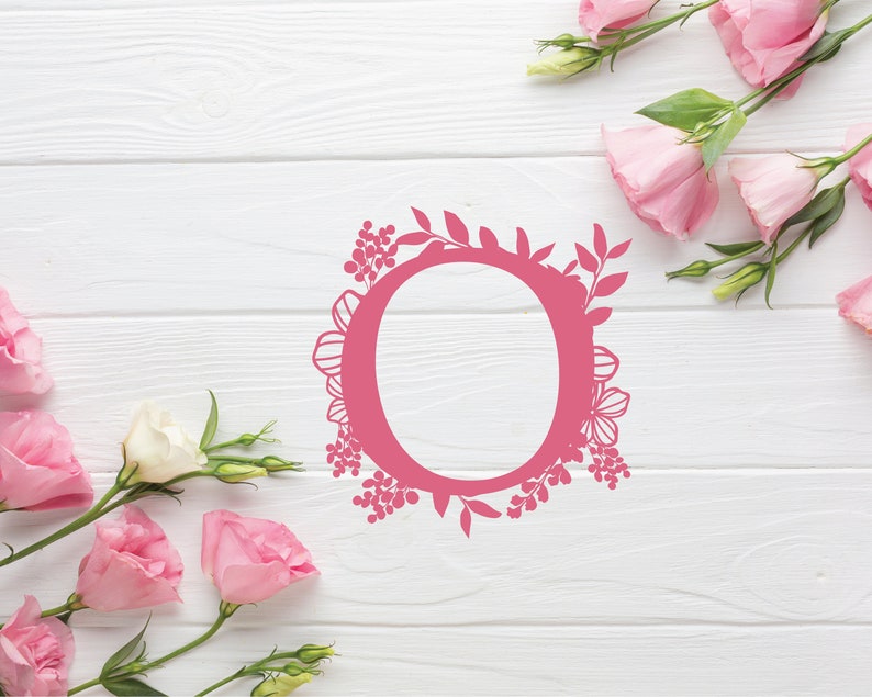 Download Botanical floral Letter O Split Monogram SVG Split Monogram | Etsy