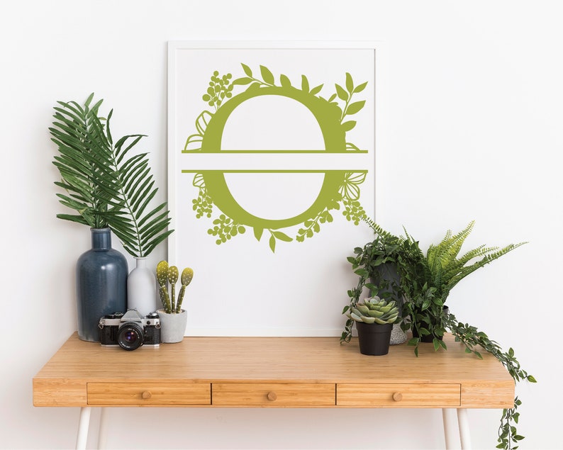Download Botanical floral Letter O Split Monogram SVG Split Monogram | Etsy