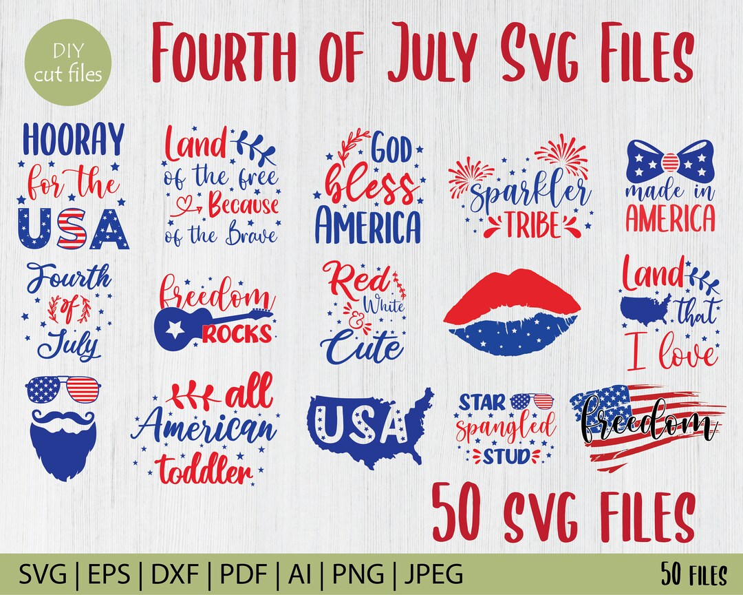 Fourth of July Svg Bundle 4th of July Svg Bundle - Etsy