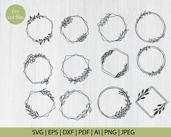 Download Circle Svg Bundle Circle Frame Svg Circle Wreath Svg Floral Etsy