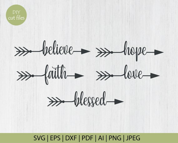Download Arrow Words Svg Arrows Word Svg Arrow Svg Love Arrow Svg Etsy