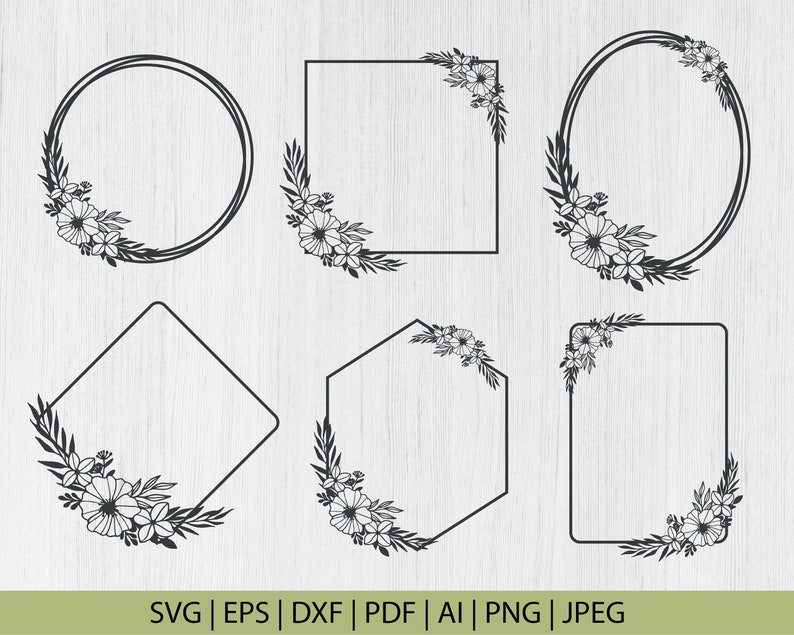 Download Wedding Monogram Svg Flower Frame Png Floral Frames Svg Cricut Clipart Floral Monogram Svg Floral Wreath Svg Floral Wreath Clipart Clip Art Art Collectibles 330 Co Il