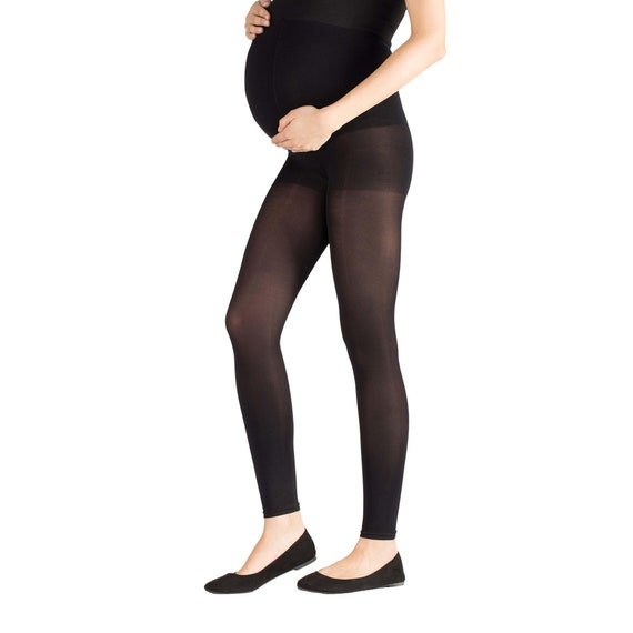 leg elegant Women's 80 Den Microfiber Soft Opaque Tights Pantyhose