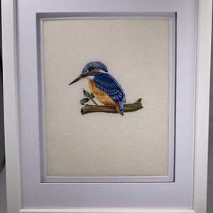 Kingfisher needle painting embroidery PDF pattern image 8