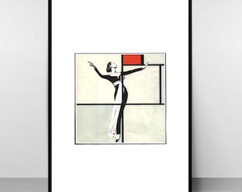 Choreography of the Invisible – Contemporary minimalist art print, signed limited edition wall decoration
