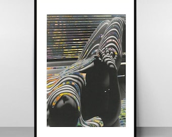 Lucid Dream – Contemporary surrealist collage art print, signed limited edition wall art