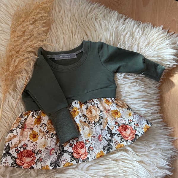 Girly Sweater - Sweatshirt/Kleidchen für Babys