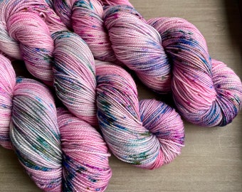 Sugar High hand dyed yarn on swanky sock fingering 80/20 super wash merino