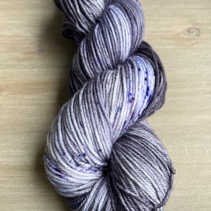 Wednesday’s Child is Full of Woe DK weight yarn Hand dyed yarn Gypsysoulfibers