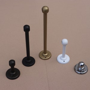 Straight Steel Supports (Set- 3pc.) for Shower Curtain Rods- 16 mm.