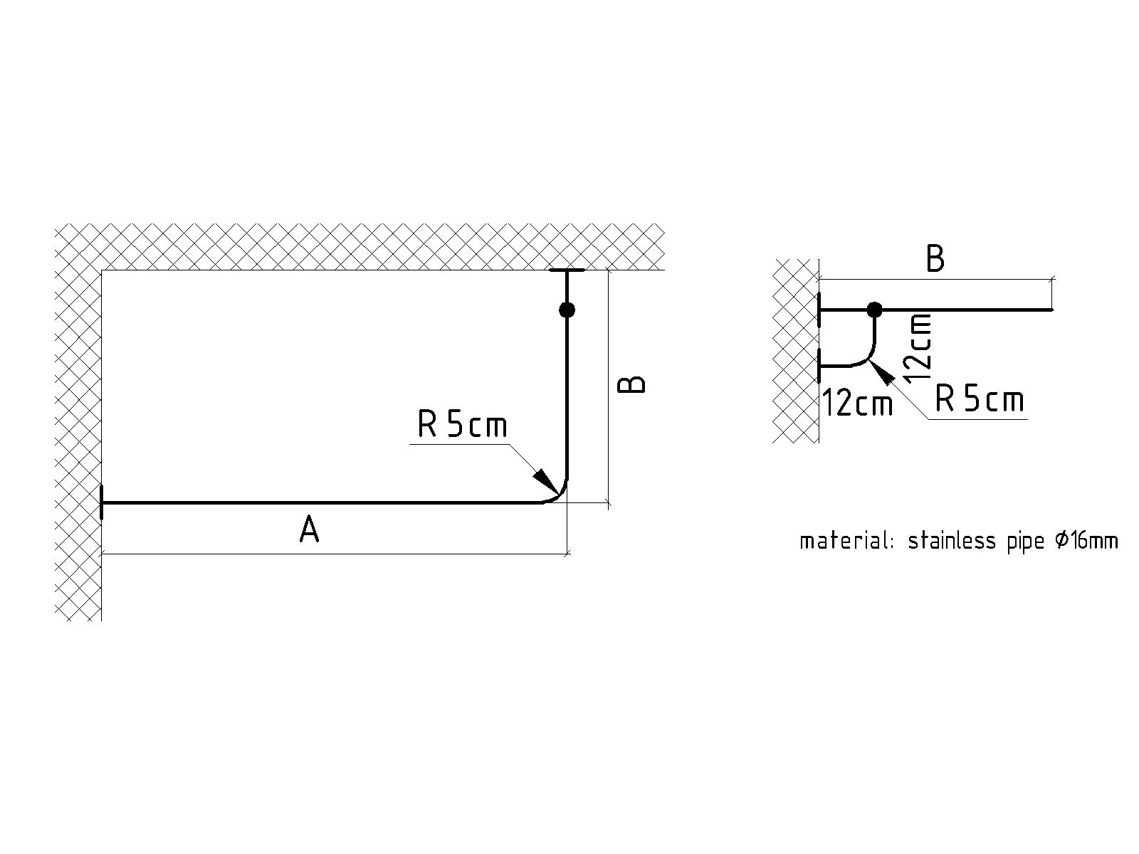 L Shaped Corner Shower Curtain Rod for Bathroom Fitting and Etsy Canada