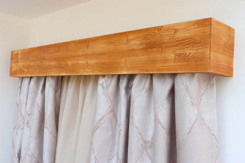 Double Window Valance & Rail Wooden Window Pelmet Box with Etsy
