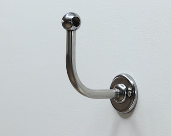 Standard Curved Angle Steel Support for Shower Curtain Rods with Wall Montage(L- shaped, U- shaped or other rod for wall montage)