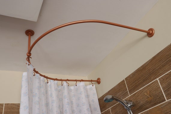Tringle De Douche Incurvée Réglable – Forme U, Salle De Bain, Acier Inoxydable