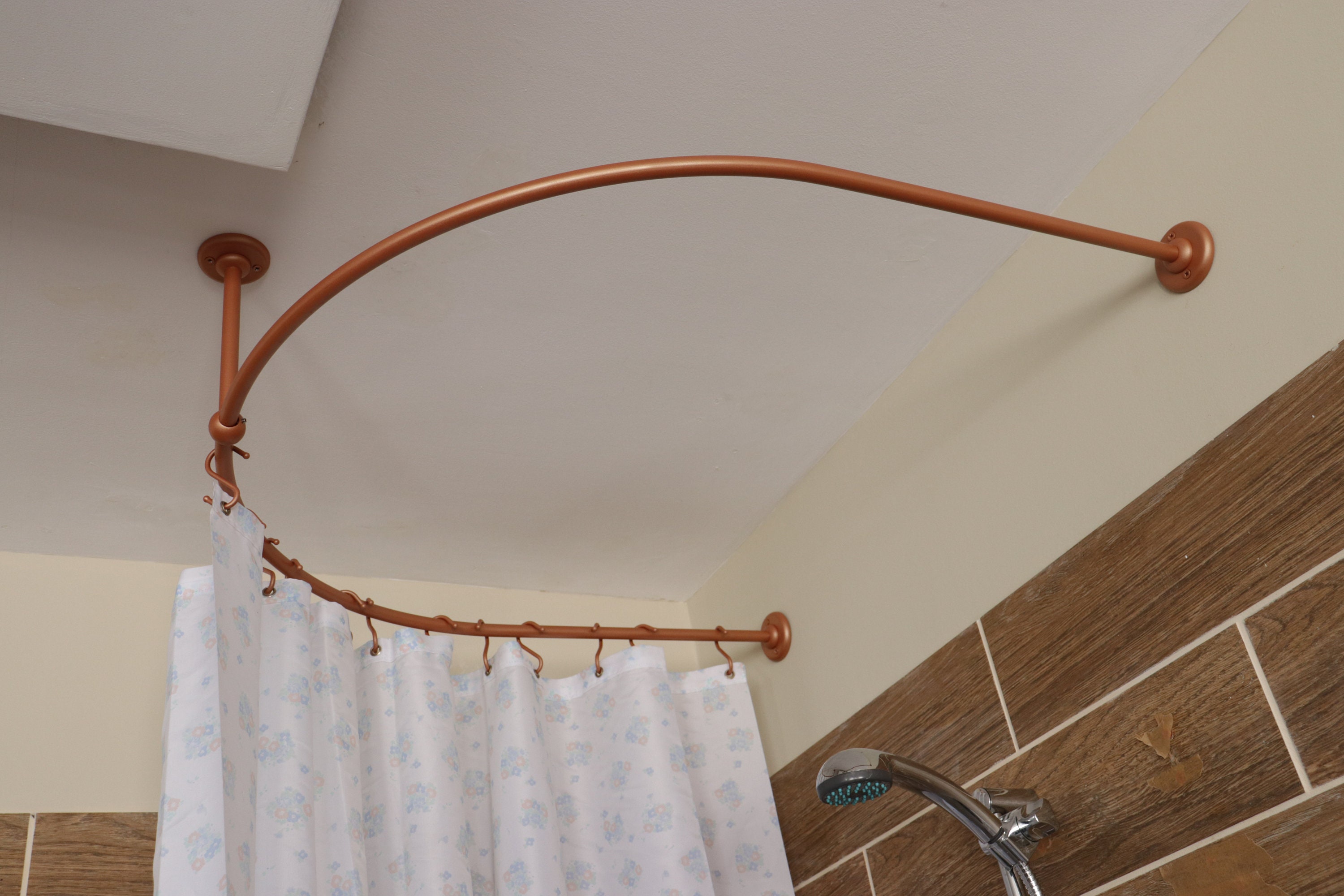 Bastoni Per Tende Asta Per Tenda Da Doccia Curva Estensibile – Regolabile A Forma Di L, Senza Fori, In Acciaio Inox 304, Per Bagno, Adatta Per 80-110 Cm X 100-150 Cm Asta