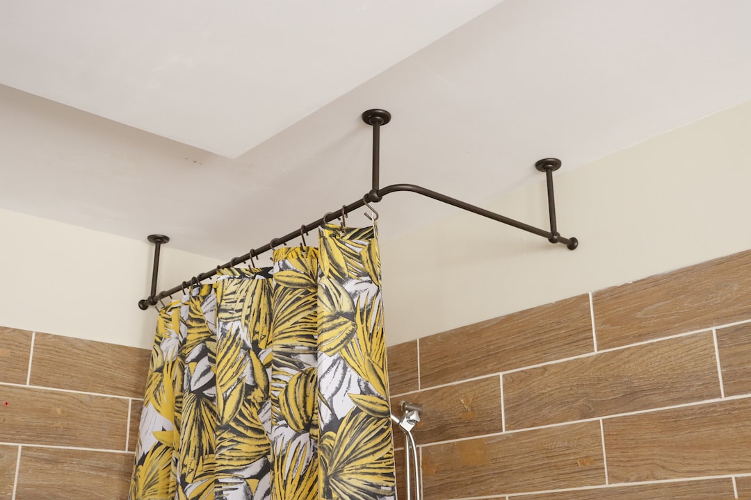 Shower curtain rod with towel bar hot sale