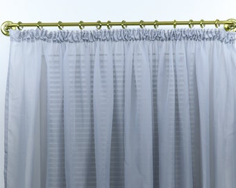Single Blackout Curtain Rod(16 mm), French Style Finish for Window with Steel Rings and Hooks, Wall Mounting