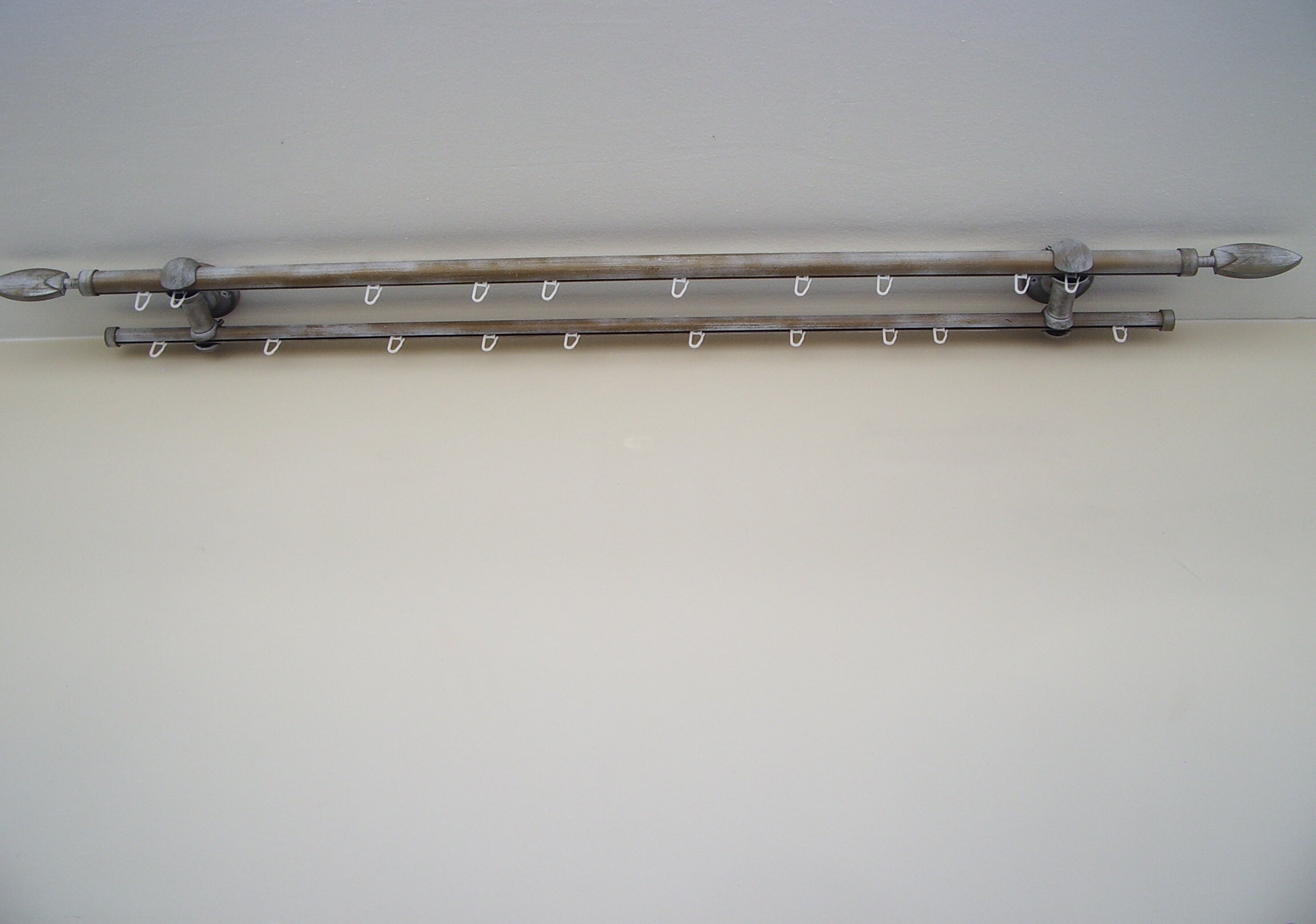 Double Curtain Rail With Different Pipes for Window With - Etsy