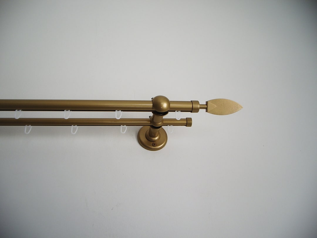 Double Curtain Rail Different Pipes for Window With Rollers, Double ...