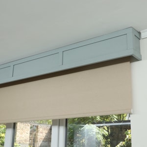 Window Valance, Cornice Board, Pelmet Box- Veneered MDF OAK Mod. 111 ...