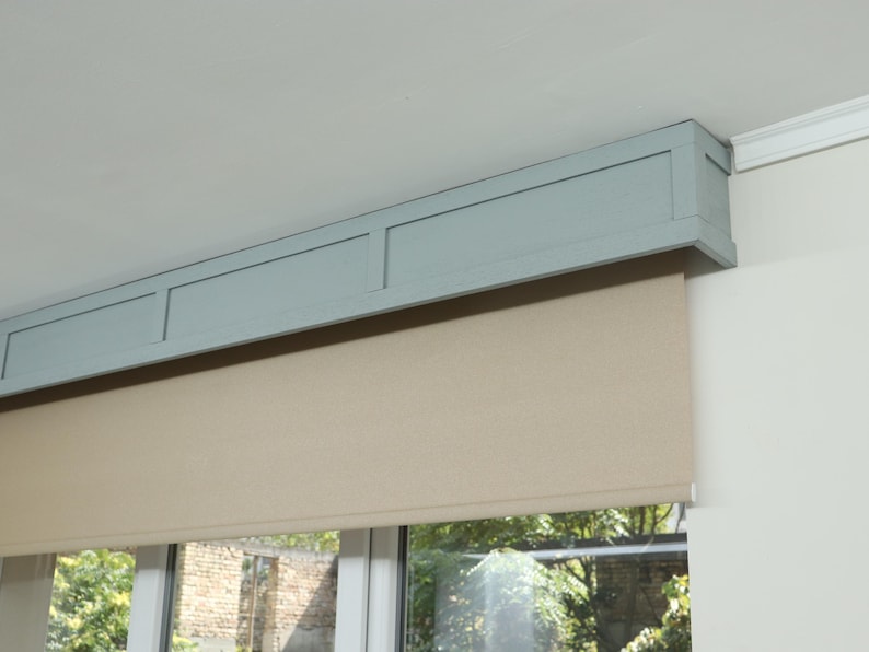 Window Valance, Cornice Board, Pelmet Box- Veneered MDF OAK Mod. 111 ...