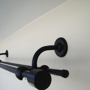 Double Curtain Rail With Different Pipes for Window With Rollers ...