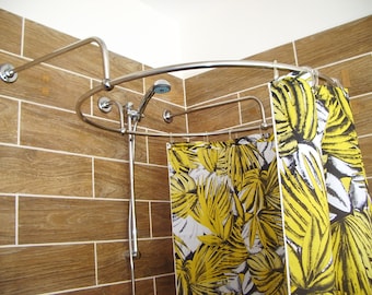 Circle Shaped 360 degrees Shower Curtain Rod for Bathroom, Fitting and Dressing room with Wall Brackets