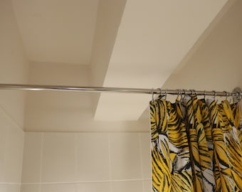 Straight Shower Curtain Rod for Bathroom, Fitting and Dressing room with Custom Size