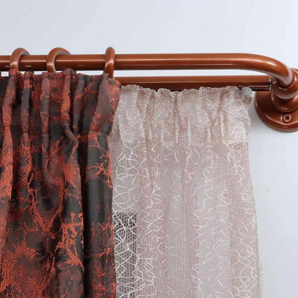 French Return Curtain Rod Etsy