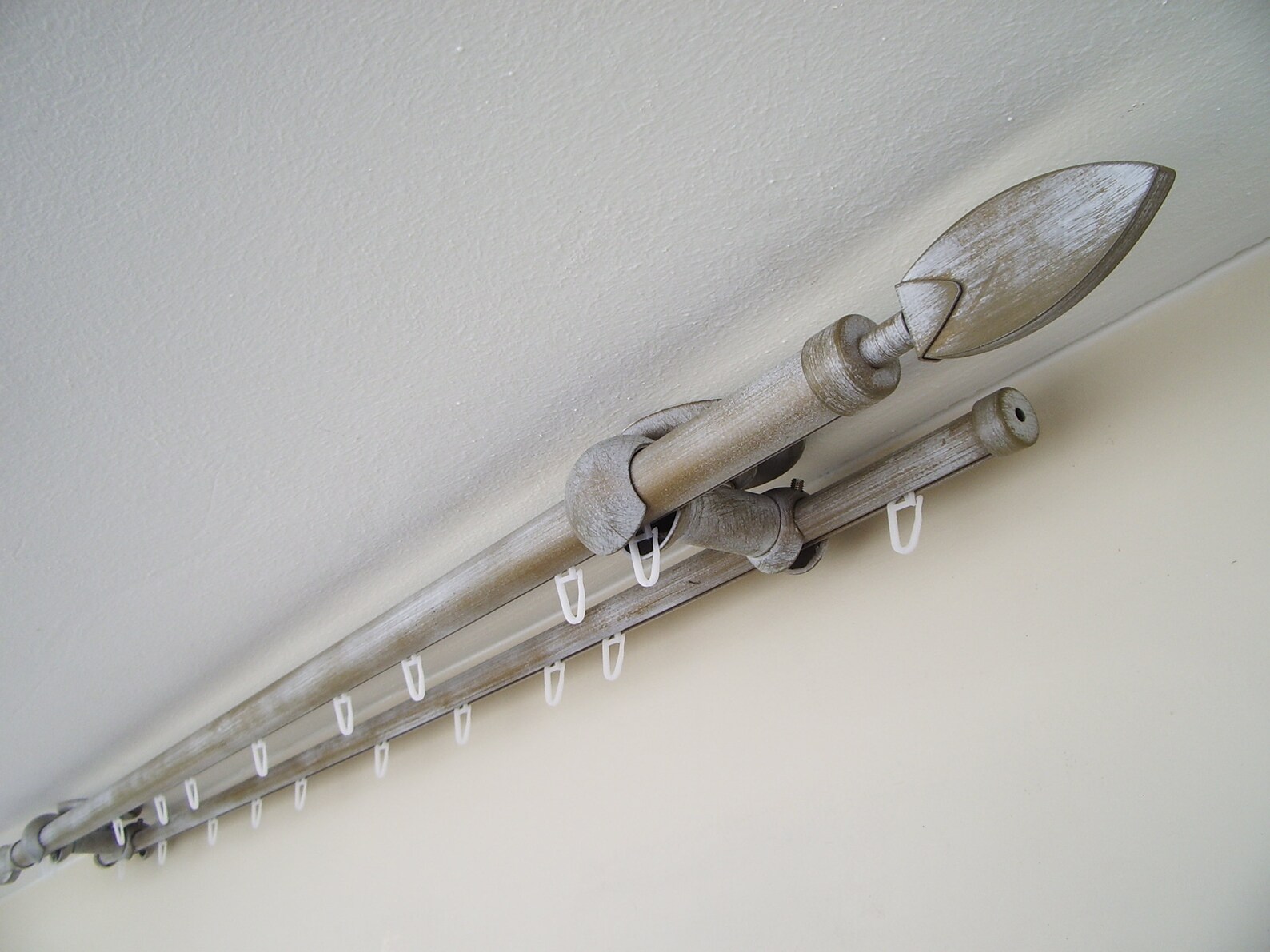 Double Curtain Rail With Different Pipes for Window With - Etsy