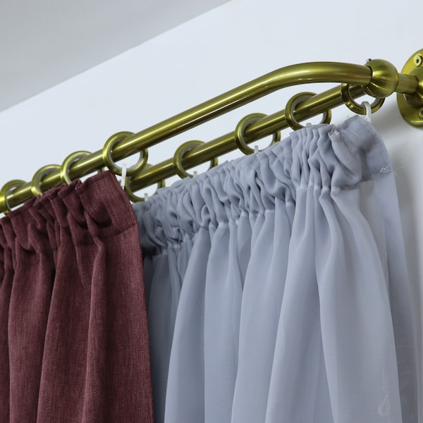 French Return Curtain Rod Etsy