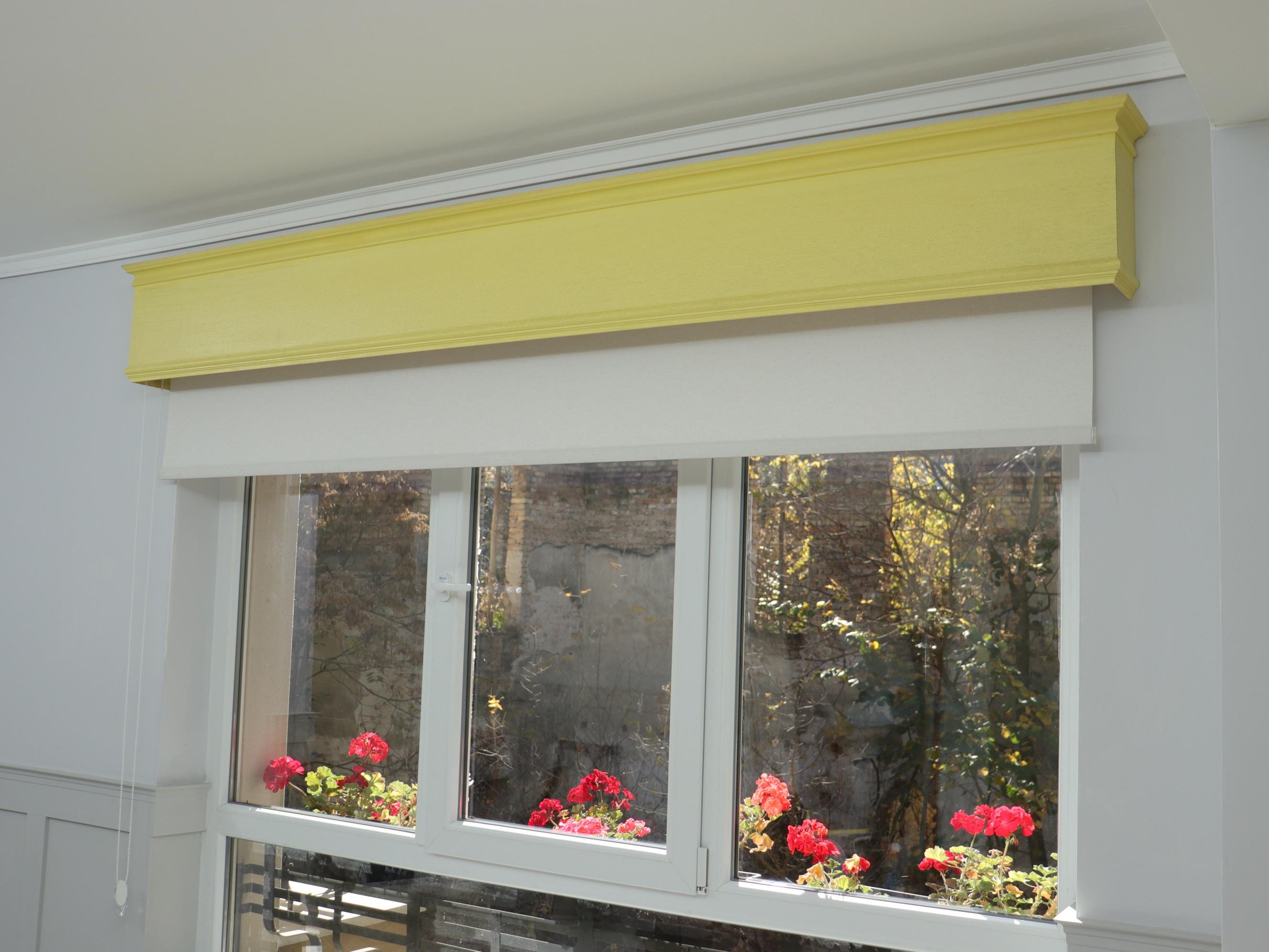 Window Valance, Cornice Board, Pelmet Box- Veneered MDF OAK Mod. 888 ...
