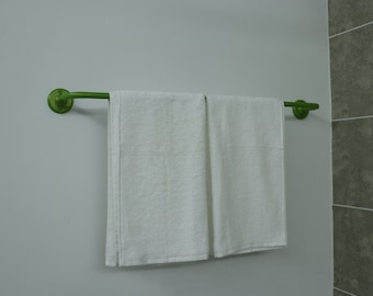 U Shaped Shower Towel Rack and Hanger, Single Rod- 16 millimeters thick